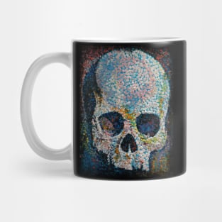 Pointillism Skull Mug